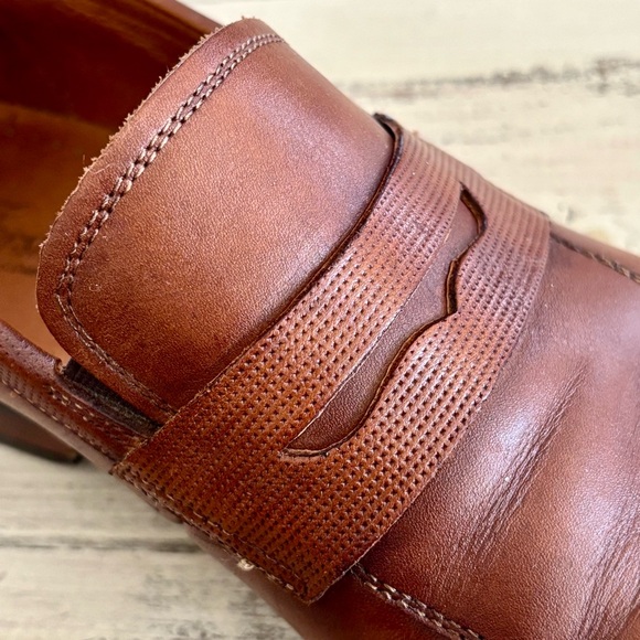 Men’s Florsheim brown leather dress shoes size 10.5 casual office suits - Picture 4 of 10